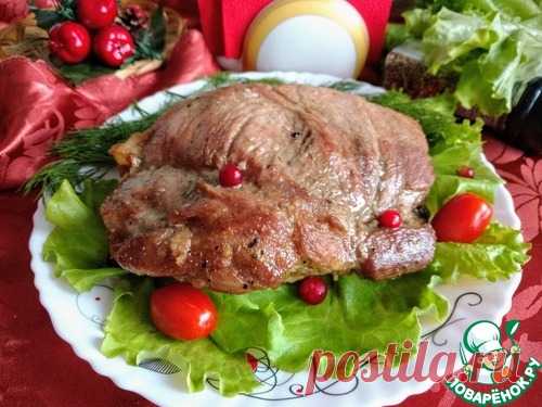 Свиная лопатка, запеченная с чесноком - кулинарный рецепт