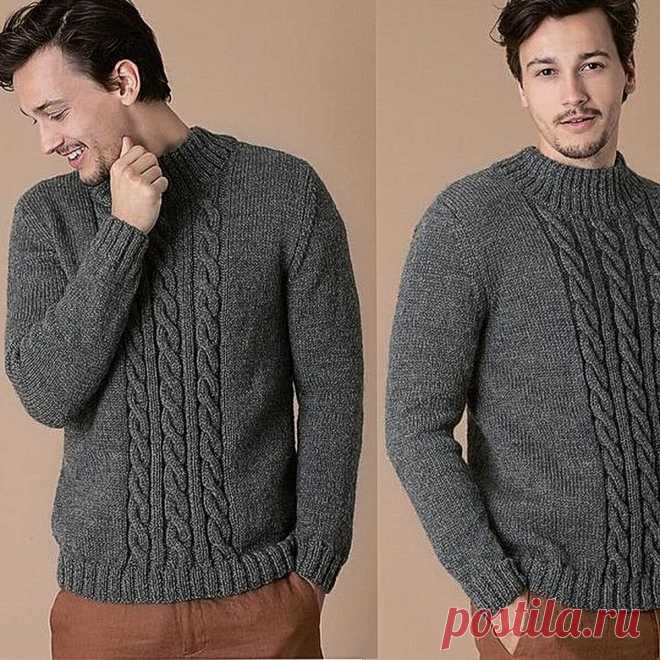 Не забываем про мужчин: 18 интересных вещей спицами | Вязание с Paradosik_Handmade | Дзен
