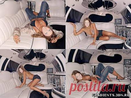 Женские шаблоны для фотошопа в Лимузине,  Женские шаблоны для фотошопа в Лимузине без регистрации