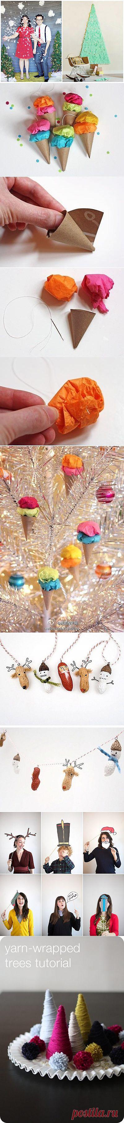 Украшения для празднования Нового Года своими руками / Я - суперпупер