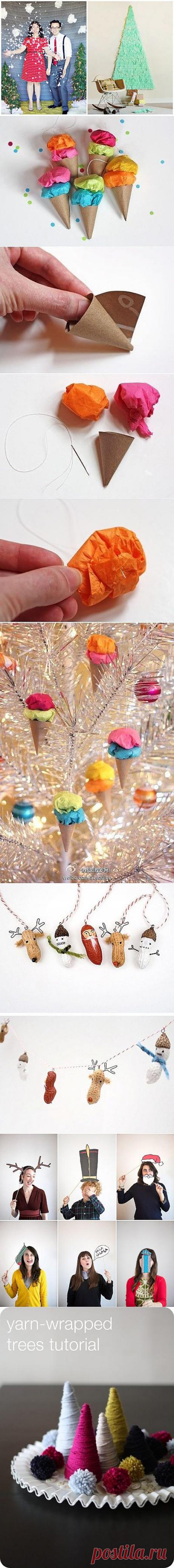 Украшения для празднования Нового Года своими руками / Я - суперпупер