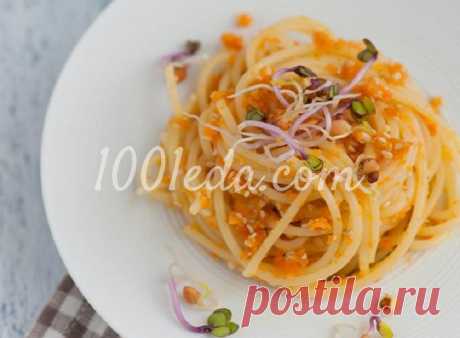 Морковная икра со спагетти