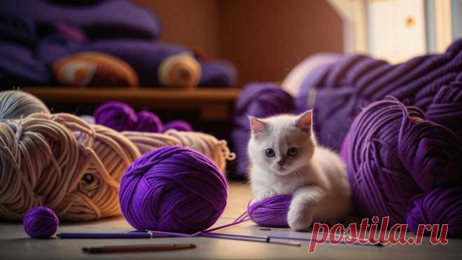 ПСИХОЛОГИЯ ЦВЕТА: ВЯЖЕМ ПО НАУКЕ? ЧАСТЬ ПЯТАЯ. ТАЙНА ВДОХНОВЕНИЯ - ФИОЛЕТОВЫЙ | Что вижу, то вяжу | Дзен