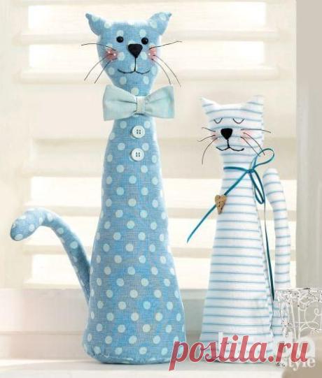 Кошечки для детской комнаты: шьем игрушки. Мастер-класс