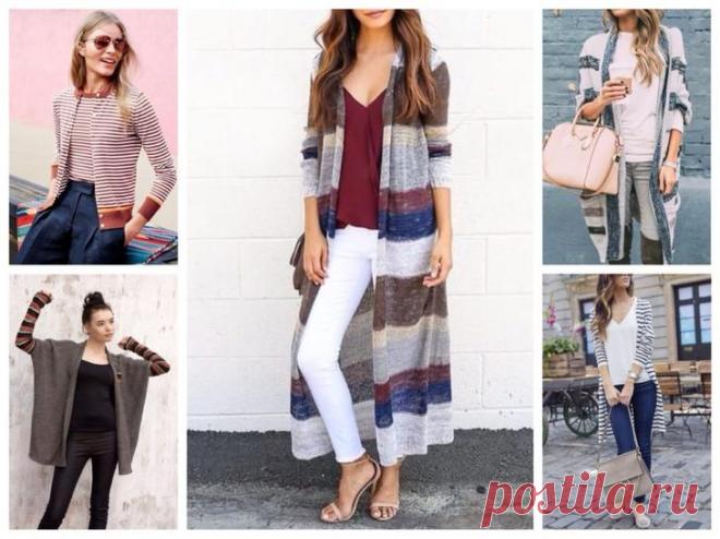 Модели кардиганов и с чем их носить — многообразие вариантов