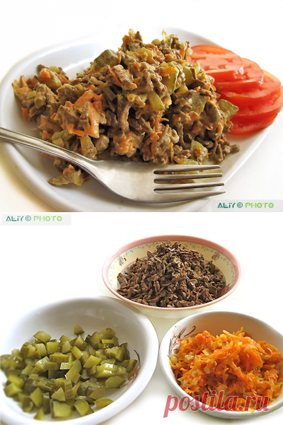 Печеночный салат