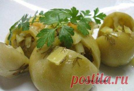 Как я засолила зеленые помидоры - Простые рецепты Овкусе.ру