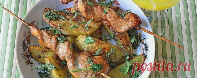 Куриный шашлык в духовке - 9 рецептов приготовления с пошаговыми фото