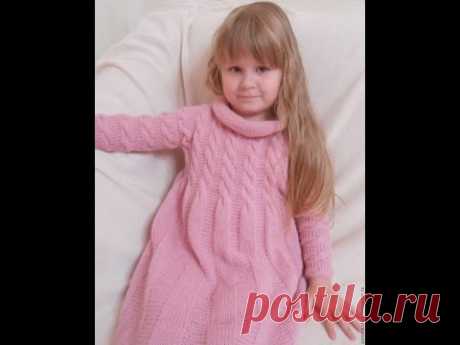 Вязание Платьев для Девочек Спицами - модели 2019 / Knitting Dresses for Girls with Knitting Needles