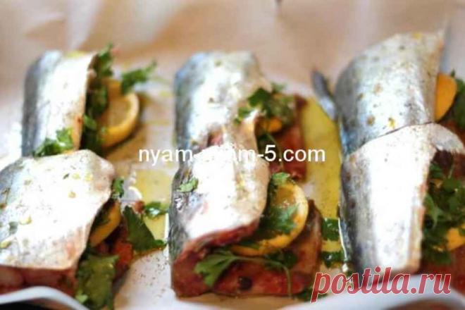 Запечена скумбрія. Улюблений рецепт : Ням ням за 5 хвилин