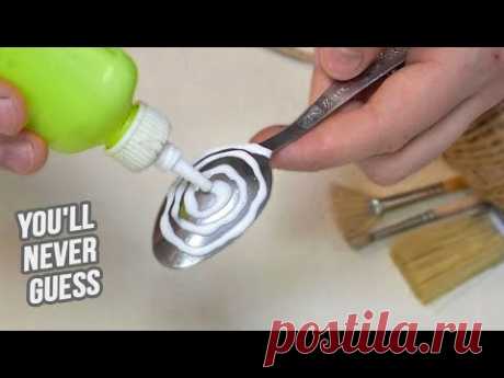 I took a teaspoon and applied the glue and this is what came out of it! Amazing result!