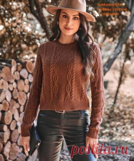 Джемпер — новинка каталога Shein Схема узора составлена для..

Джемпер &; новинка каталога Shein Схема узора составлена для лицевых и изнаночных рядов, для кругового вязания (то есть как петли смотрятся с лицевой стороны). В лицевых и изнаночных рядах вяжется только теневой узор зигзаг. При вязании поворотными рядами лицевые петли на схеме меняем на изнаночные, и наоборот. Фантазийный жгут вяжется только в лицевых рядах, в изнаночных рядах петли вяжутся по рисунку. На схем...