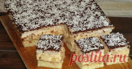 Бисквитный пирог «Гавана» с ананасами в духовке - Со Вкусом