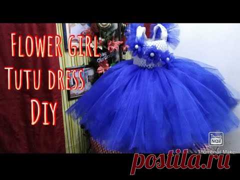 How to make a tutu dress for special occasion flower girl, birthday || diy