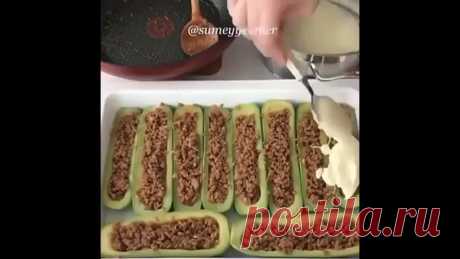 Кабачки фаршированные, сохраняйте к себе!
