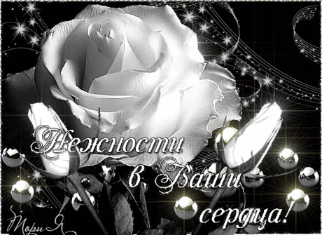Нежности в ваши сердца! - Анимации с надписями - Анимационные блестящие картинки GIF
