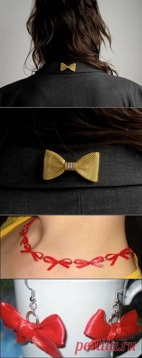 Бантики как украшения / Украшения и бижутерия / Модный сайт о стильной переделке одежды и интерьера