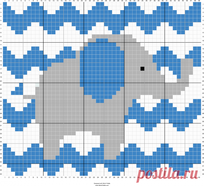 Stitch Fiddle is an online crochet, knitting and cross stitch pattern maker.