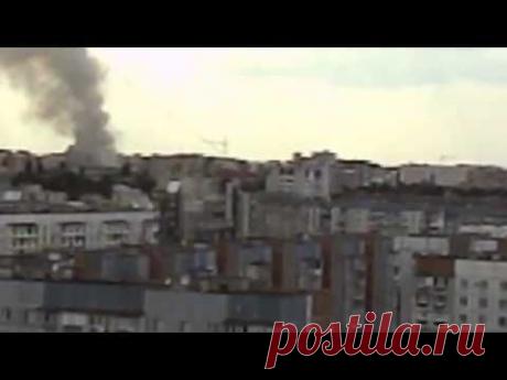 пожар в центре Черкасс 01/07/2015 горит драмтеатр
