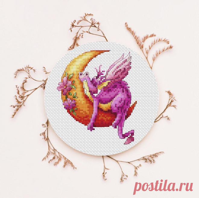 "На луне". Cross stitch. Вышивка крестом.
Бесплатная схемка. Заходи по ссылке и забирай! 55*65 крестиков 19 цветов DMC + 2 бленда из них