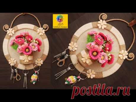 Wall Hanging KeyChain Holder Showpiece | Flower Vase Key Stand | KeyChain Holder Handmade Home Decor