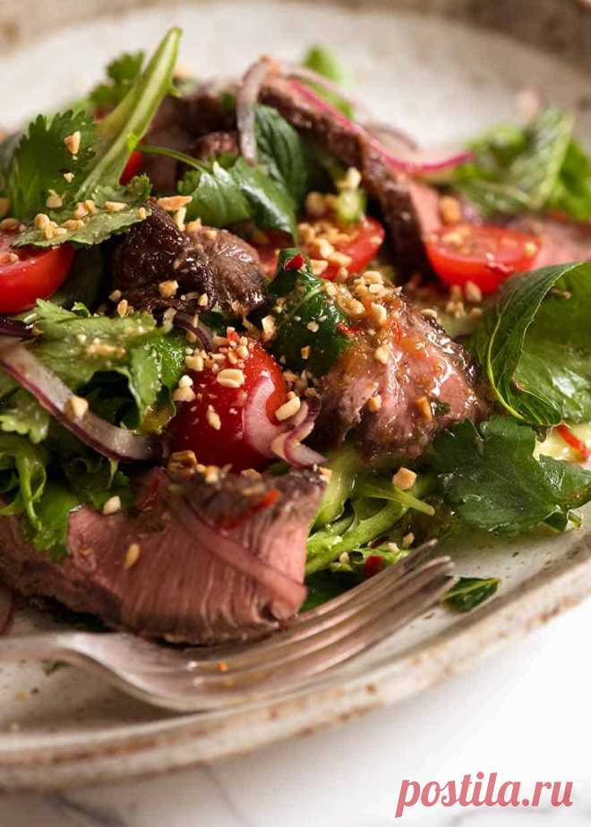 Thai Beef Salad Not just another Thai Beef Salad recipe ....This is made with one little change to create a dressing from an award winning Thai restaurant, arguably one of the best in the world outside of Thailand. (PS No trip to the Asian store required!)
