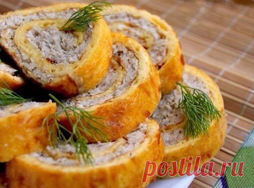 Куриный рулет "по праздничному"