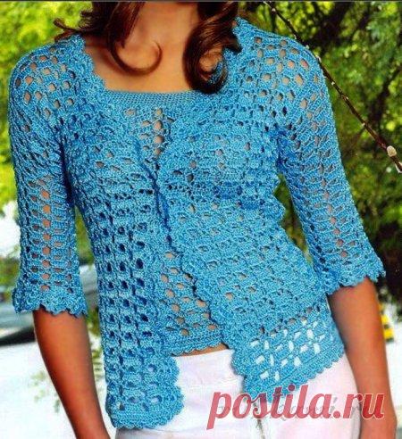 Ажурный комплект крючком