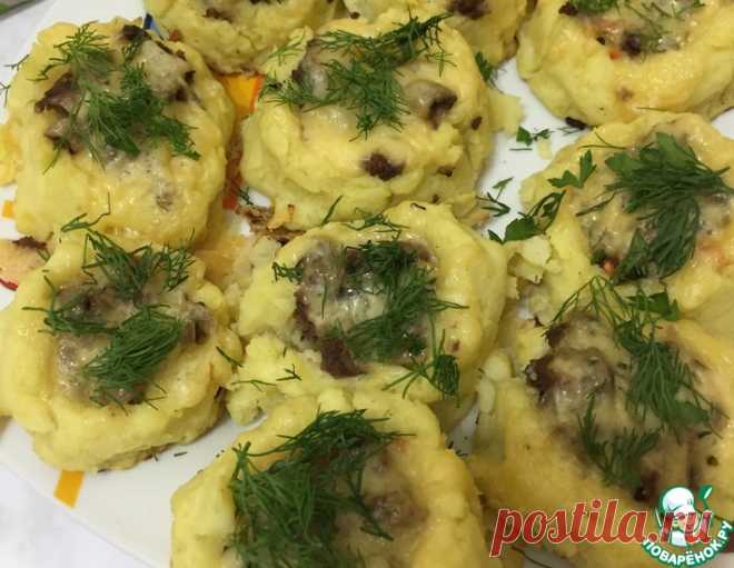 Картофельные гнезда с фаршем – кулинарный рецепт