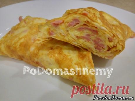 Оригинальный завтрак для всей семьи. Омлет с колбаской и сыром. - запись пользователя Podomashnemy в сообществе Болталка в категории Кулинария Предлагаю Вам приготовить очень вкусный, нежный и сочный омлет из сыра и яиц. Это один из моих любимых завтраков. Ингредиенты: - 3 яйца; - 2 ст.л. молока; - щепотка соли; - 40 гр. сыра; - 60 гр. колбасы; - растительное масло для жарки.