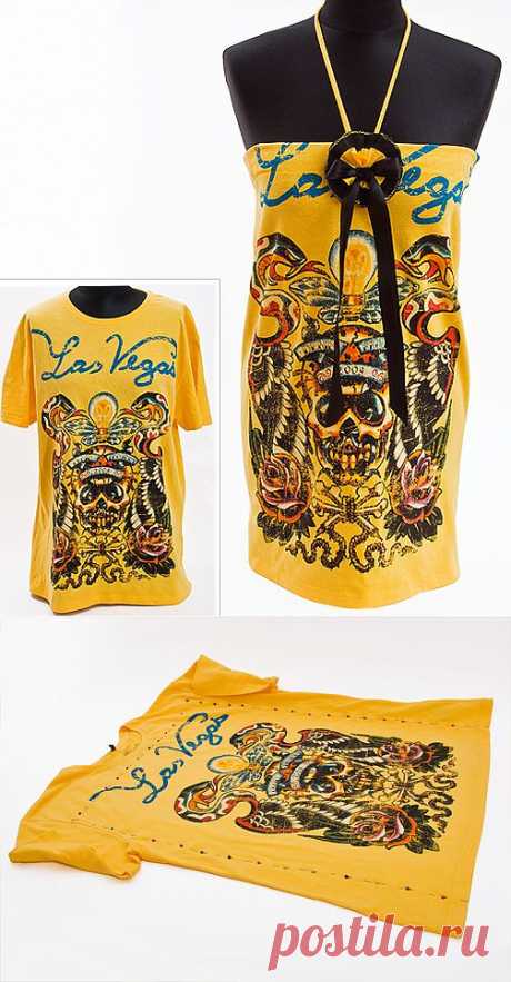 Шьем летний сарафан из футболки. Мастер-класс.