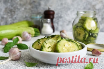 Кабачки с чесноком на зиму — Домашняя кулинария