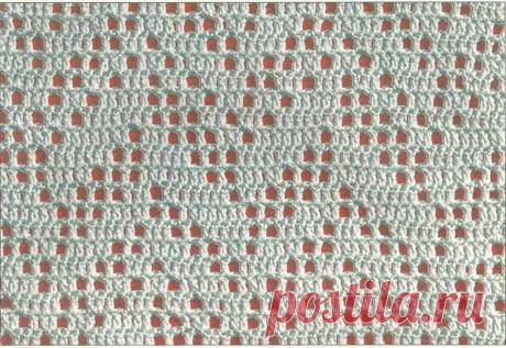 Филейные узоры крючком 18.
