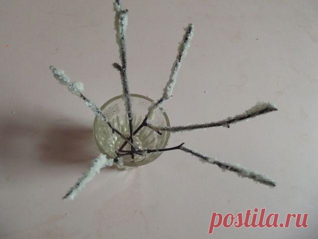 Веточки в снегу . - Поделки с детьми | Деткиподелки