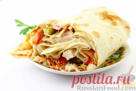 Рецепт: Шаурма (классический рецепт) на RussianFood.com