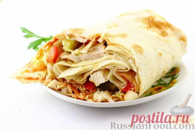 Рецепт: Шаурма (классический рецепт) на RussianFood.com