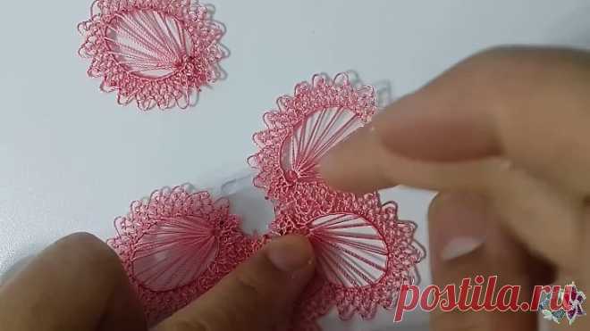 Yapımı farklı iğne oyası - interesting technique -embroidery thread