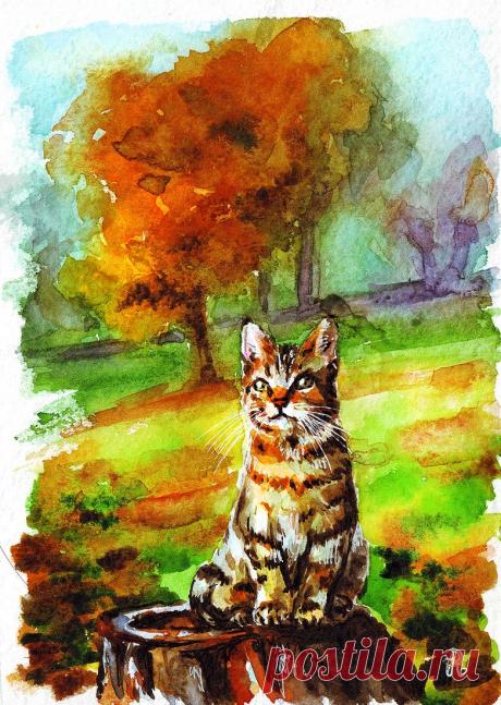 Картинки "Осень нарисованная акварелью" (43 фото) ⭐ Забавник