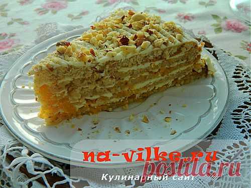 Торт с консервированными персиками и маскарпоне. Автор: Eva Adamova