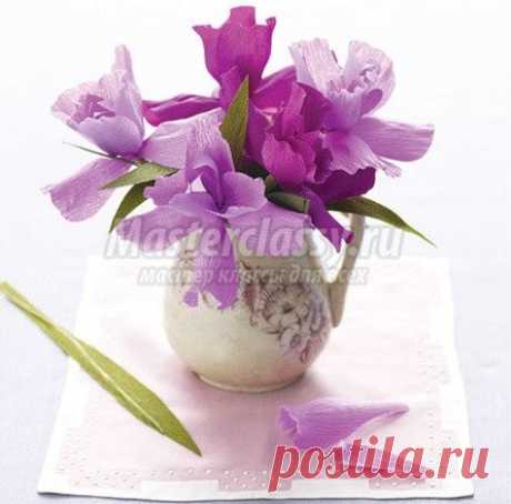 Мастер класс. Гофрированные цветы / Поделки / Поделки из бумаги