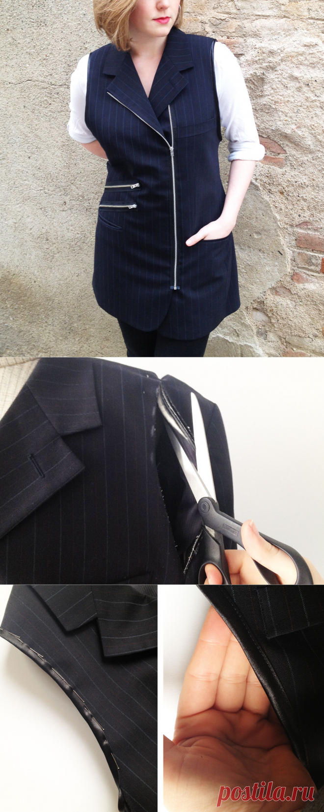 DIY De chaqueta a chaleco 2.0 - anna • evers - DIY Fashion blog
