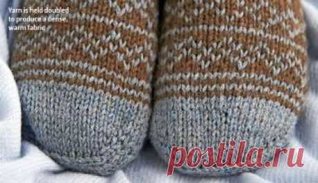 Вязание тапочек Selfoss, The Knitter 68
