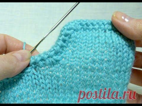 Обвязка края крючком шнуром "гусеничка". Видео