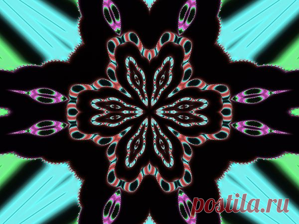Digital Fractal Kaleidoscope  Free Stock Photo HD - Public Domain Pictures