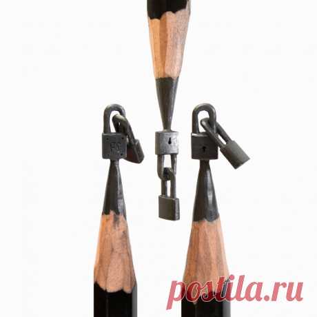 12 скульптур на кончике карандаша