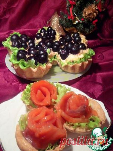 Две любимые закуски в тарталетках - кулинарный рецепт