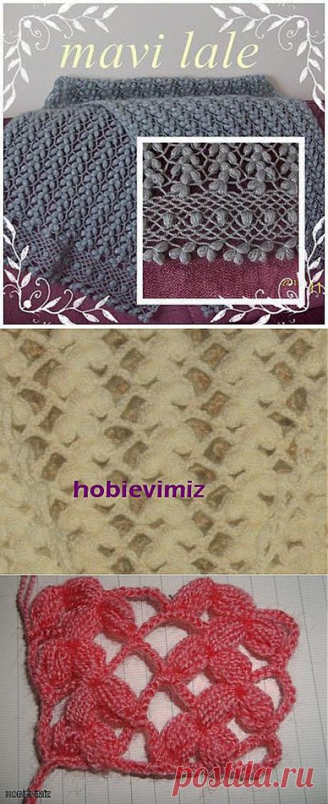 В копилку: узор крючком *фисташки*.МК..