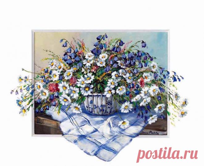 Букет из полевых цветов. Художница Anna Paleta..
