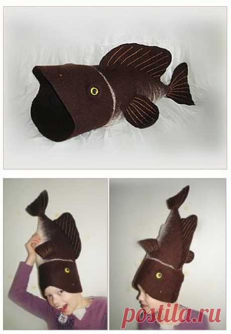 Рыбный День. Шапка для бани валяная. - Ярмарка Мастеров - ручная работа, handmade
