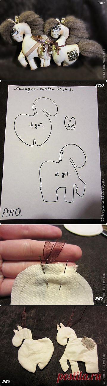 Как сшить кофейную лошадку - символ 2014 Нового года. Мастер-класс..